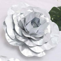 20 Velike srebrne realnih umjetnih umjetnih ruža