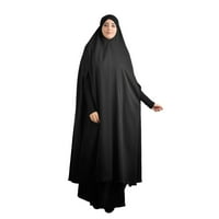 Viikei haljine s dugim rukavima za žene plus veličine Ljetne haljine Ženska muslimanska islam čista
