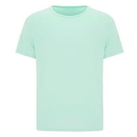 Muška majica Male Casual Solid Color okrugli izrez Bluza Čvrsta rupa za blubu za bluzu od rukava majica