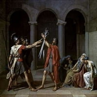 Zakletva Horatii postera Print Jacques-Louis David