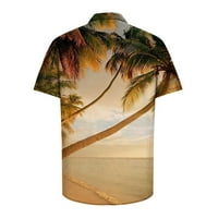 Košulje za muškarce Grafičke masene mens tenk Najbolje muškarci Modni casual gumbi Hawaii Ispis pansion