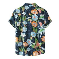 Muška košulja Ljeto Ležerne prilike Cvjetni Havajski tiskani moderski majica s kratkim rukavima