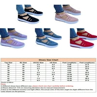 Leuncero Womens Platform Casual Cipes Loafers T-remen Mary Jane Komforne okrugle cipele za pješačenje