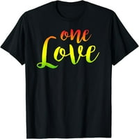 Jedna ljubav rasta reggae korijeni majica malih ptica, crni tee