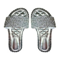 Audebanski ženski papučići ljetni otvoreni prst Jelly sandal rhinestone sjajni klizni sandali papuče