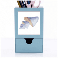 Plavi morski život uzorak za ilustraciju stola opskrbljuje karticu držača Olovke