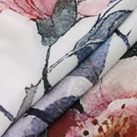 Seksi haljine za žene bavi se čišćenjem modne casual ženske casual dugih rukava V-izrez cvjetni tiskani