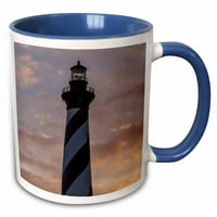 3Droza Sjeverna Karolina, Cape Hatters, Buxton, Cape Hatters Lighthouse - Dvije tone plave krigle, 11