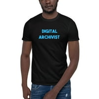 Plavi digitalni arhivistički majica s kratkim rukavima po nedefiniranim poklonima