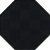 Dalyn Dover Područje rug DV DV Black Checkered Boxes 8 '10' ovalni