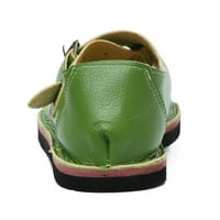 Miayilima zelene papuče za žene sandale cipele ravne sandale donje ljetne kopče-remen za žene retro