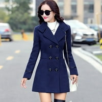 Caicj zimski kaputi za žene Ženska puna zip Polar jakna Mossy Hrast Camo uzorak Khaki, XL