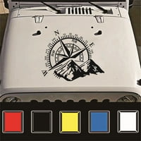 Naljepnice Planinski kompas Cover Aplikacija modificirana modna kompasa Auto oprema za naljepnice