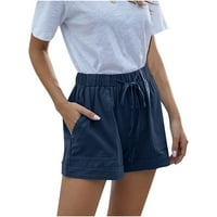 Wendunide kratke hlače za žene Ženske plus veličine Comfy vučnica Ležerne prilike elastične džepove
