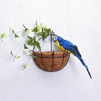 Kreativni vrtni dvorišni ukras simulacije ptice životinjske figurice pero papagaj minijaturni safir