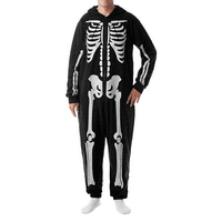 Porodica Meihuida Podudaranje Halloween Oneyes Pidžama Smiješni skeletski sa kapuljačom sa kapuljačom