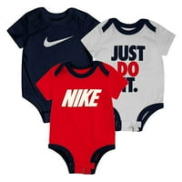 Baby Boy Nike Logo BodySuit set, dječak dojenčad, veličina: mjeseci, crvena, bijela, mornarska plava