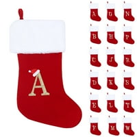 Božićni privjesak veliki a ~ z uzorak božićne čarape poklon torbe čarape crvene boje