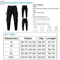 Strunđati muške ljetne casual modne nožne hlače Muške multi patentne patentne pantne pantalone Radne