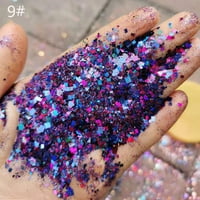 Glitter za nokte Milografski ukrasi za manikuru za nokte za festival Rave kozmetičke zateme