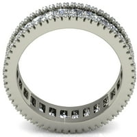 Matashi 18K bijeli pozlaćeni prsten za večnosti za žene Vintage Style, Dizajn