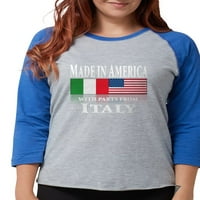 Cafepress - italijanska američka ponosna ženska majica za bejzbol - Ženska bejzbol tee