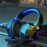 Toyella New Gaming slušalice osvetljene RGB slušalice tamne noćne plave boje