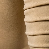 Muške kapute od pune boje ruševog kaputa sa zatvaračem na patentni džep dugi ručak s dugim rukavima