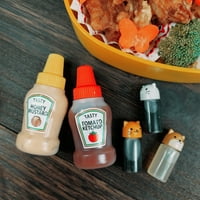 25ml 0.84oz Mini kečapni bočice Mini Condiment Boce Squeeze boce prenosivi umak za umak za uredski radnik Bento bo Diner Condimenting Mayo Sirup salata preljev bbq
