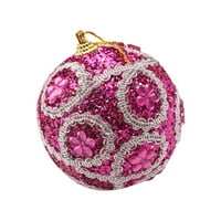 Početna Dekoracija Tretter Glitter Xmas Ball Rhinestone Baubes Ornament Božićni ukras ukras i visi