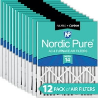 Nordijski čisti nabrajni filtri za zrak Merv plus karbonski paket