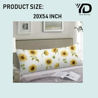 Jastučnica Rustikalni suncokret Ljeto Daisy cvijeće Seoska kuća Dekorativni mekani jastuk Dugi jastuk