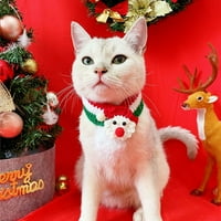 Obloženi pasa ogrlicu za pse boje s imenima Pet Božićni pleteni šal mačji pas slatka božićna drvca,