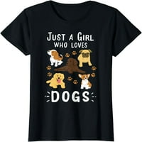 Samo djevojka koja voli majicu psa psa