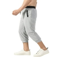 Muški jogger Capri hlače Workout teretana ispod koljena kratke hlače Ležerni ormar elastični salon s