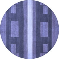 Ahgly Company u zatvorenom okrugle apstraktne plave moderne prostirke, 7 'runda