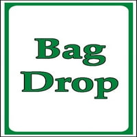 Sigurnosti prometa i skladišta - Bag Drop potpis Aluminijumski znak Ulično odobreno Znak 0. Debljina