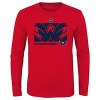 Mladi Crveni Washington Capitals Autentičan pro sekundarni logo Dugih rukava majica