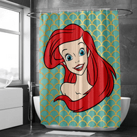 Sirena princeza tuš curtin popularni tuš zavjesa sa kukama za poklone za kupatilo