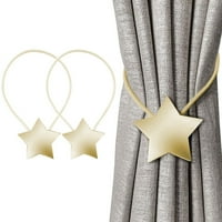 Magnetske zavjese, retro zvjezdani konop za kravata držač nosača kopča - ukrasna zavjesa za zavjese