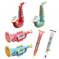 Mini saksofon sa svjetlošću i zvukom rane edukativne igračke Glazbeni instrument igračka za dječake