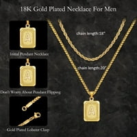 Zlatno početna ogrlica za muškarce Žene 18K pozlaćeni lanac užad u konopcu Bo lančani ogrlica za muškarce