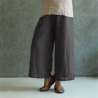 Ljetna punjenja, Poropl Plus size Jednosno elastične struke pamučne posteljine velike casual pantalone