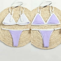 Ženski bikini bandeau zavoj bikini set push-up brazilski kupaći kostimi na plaži kupaći kostim