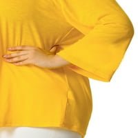 Ženska majica Beiwei majica s dugim rukavima CREW CACT TEE LAOSE TUNIC BLUSUSE DA LIME pulover Pulover