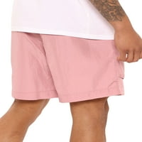 Beiwei Men Obična srednja struka sa džepovima Classic Fit Ljetne kratke hlače sa zatvaračem za odmor