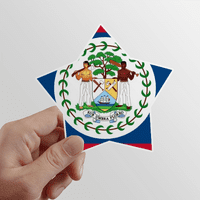 Belize zastava Severna Amerika Država Star naljepnica za naljepnice za krastav za ukrašavanje naljepnica