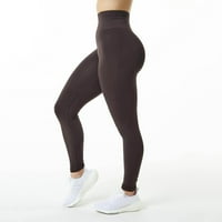 Joga hlače visoki struk čvrste boje Tummy Control guza podizanje joge hlače meko push up bešavne mršave