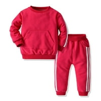 Esaierr dječaci Djevojke Pulover solidne boje Sportska odjeća 3M-3Y Novorođena beba Pamuk Crewneck Dukserska