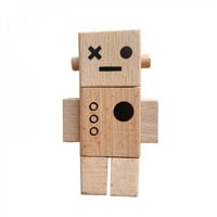 Drveni robot offtree Drvena tijela podesiva drvena igračka zanatsku umjetnost dječje uređenje sobe Foto